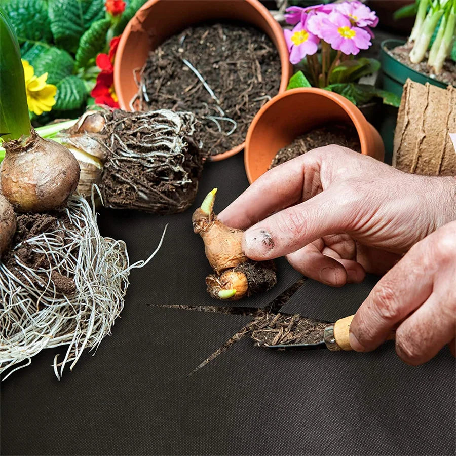 Carvallo TerraShield Pro | Robust trädgårdsvävarulle | UV-beständig & vattengenomtränglig | För bäddar, vägar & infarter