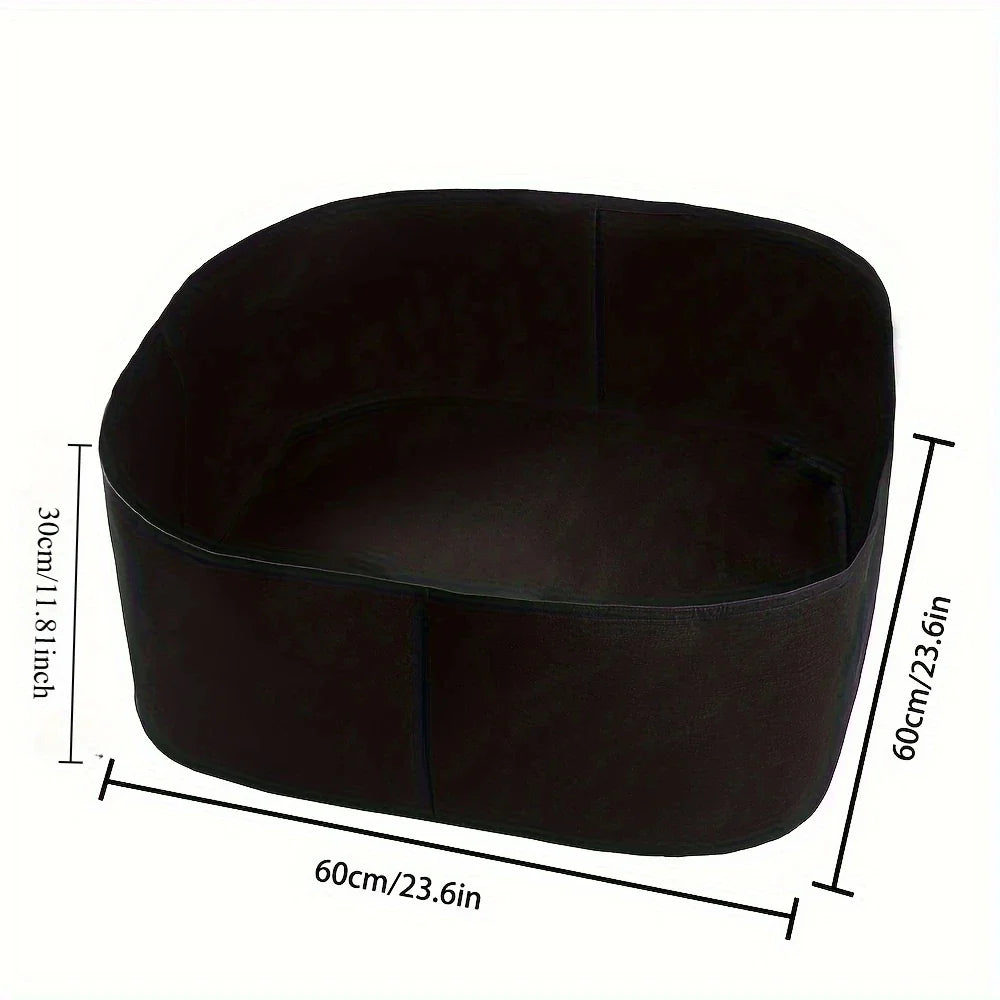 Carvallo FlexiBed Höjdplanteringspåse av ventilativt nonwoven-material | Rektangulär & upphöjd | För örter, blommor & grönsaker | Återanvändbar