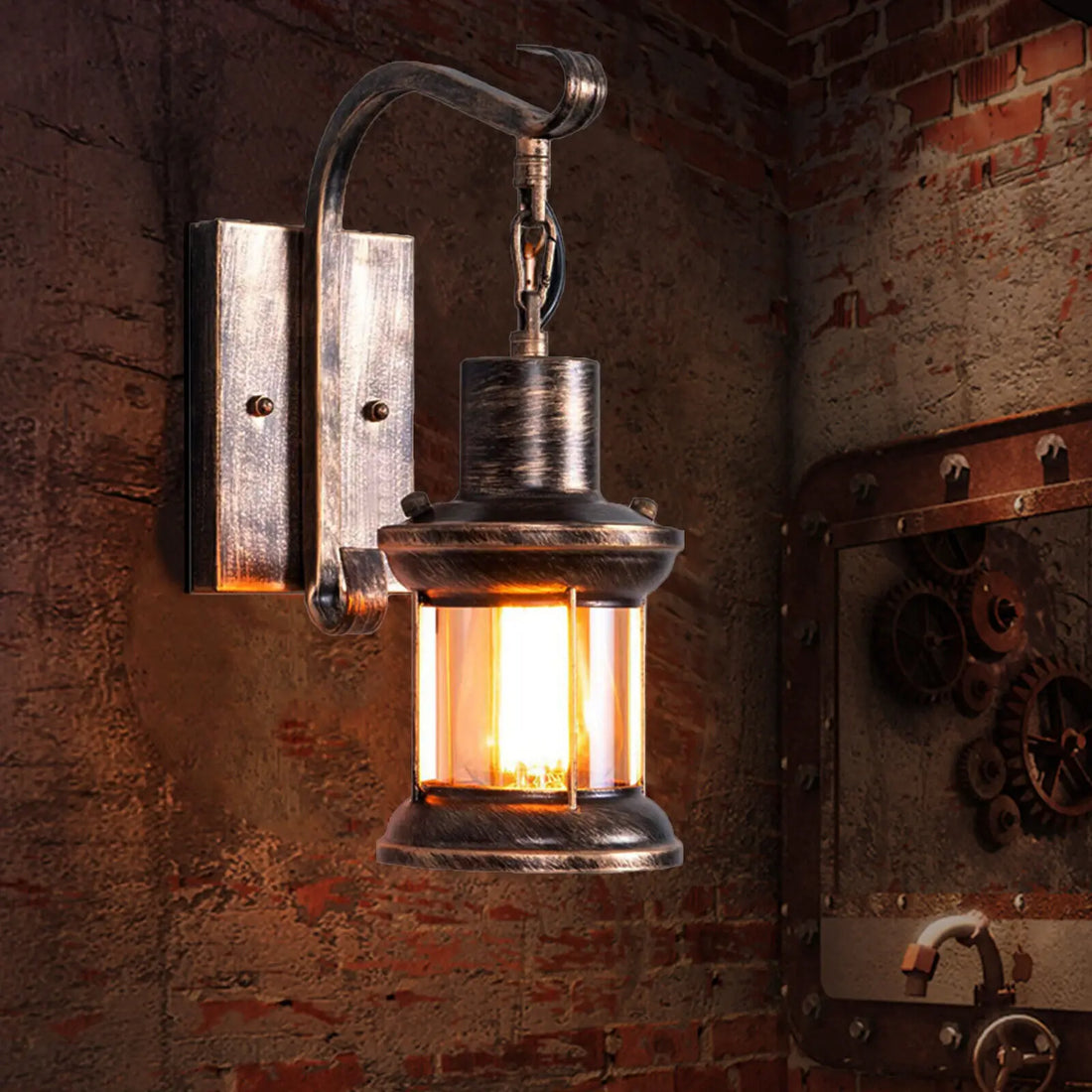 TimelessGlow – Antik Vägglampa för Loft &amp; Inredning