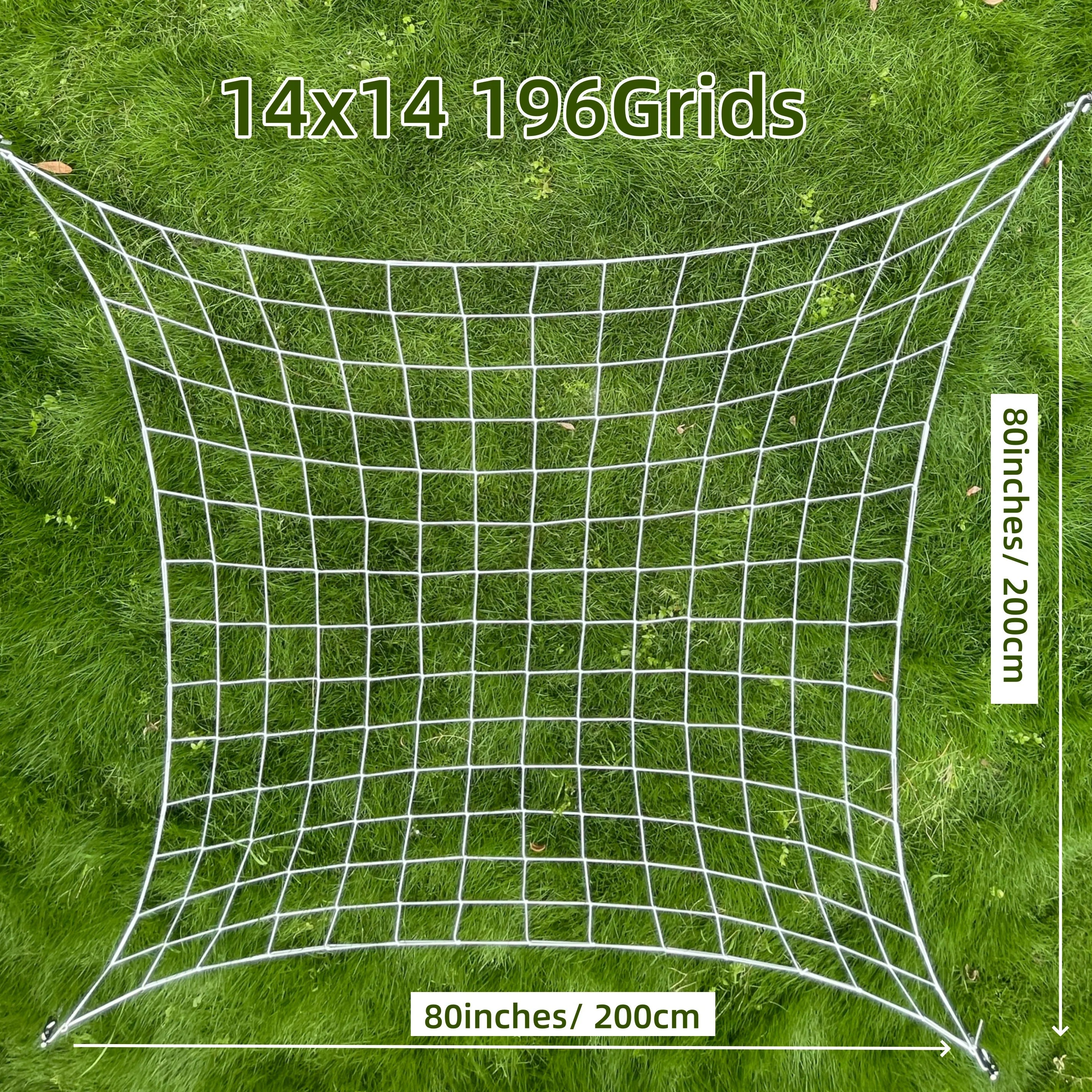 Carvallo Net | Elastiskt klätternät med krokar | 10 × 10 cm maskor | För växthus, växter och hydroponik