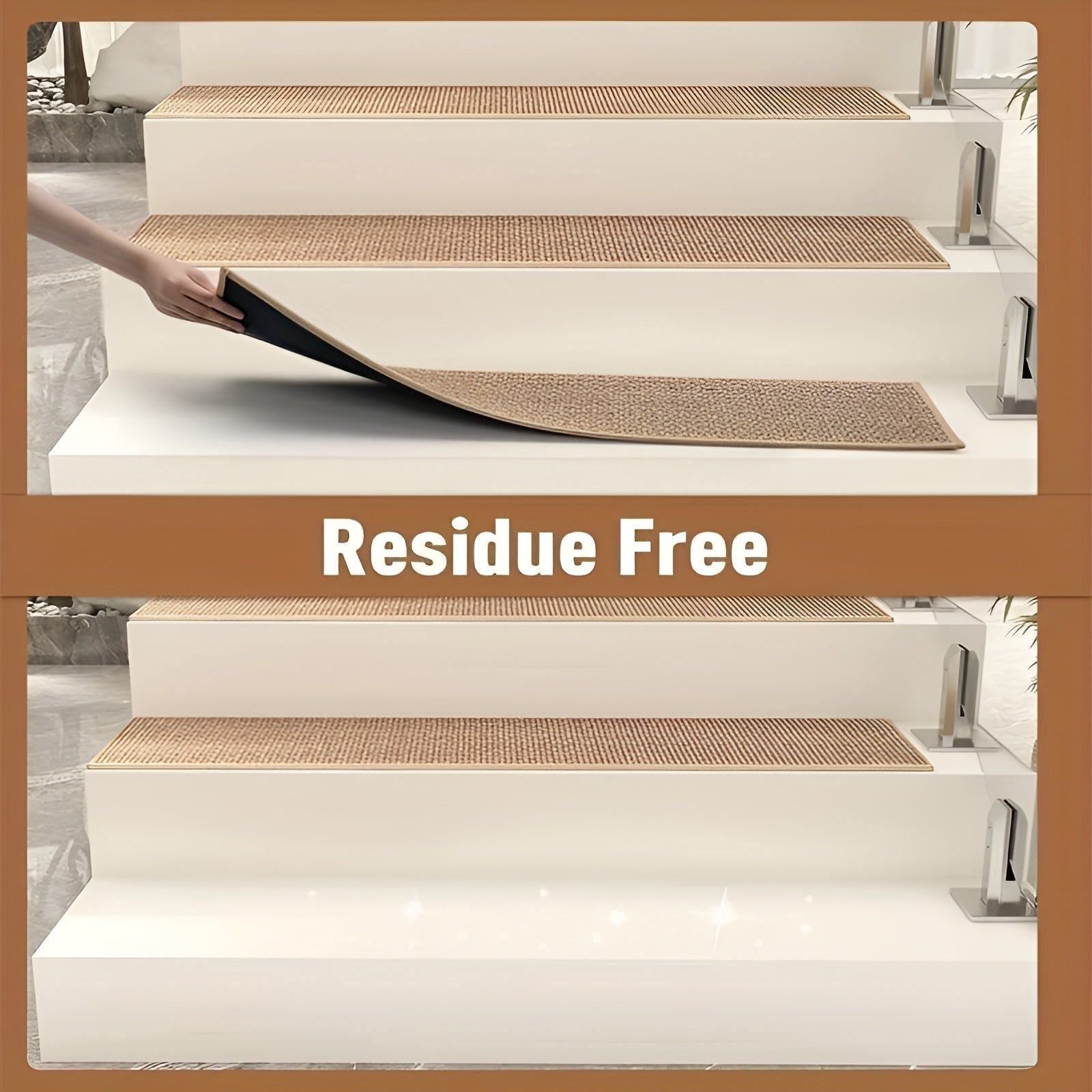 SafeStep Mat - 15 Del Antiskid Säkerhetsgummitrappmatta