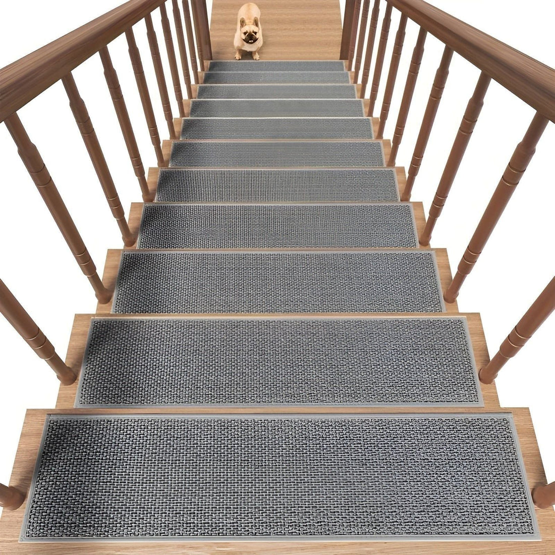 SafeStep Mat - 15 Del Antiskid Säkerhetsgummitrappmatta