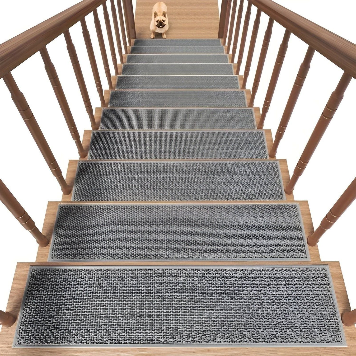 SafeStep Mat - 15 Del Antiskid Säkerhetsgummitrappmatta