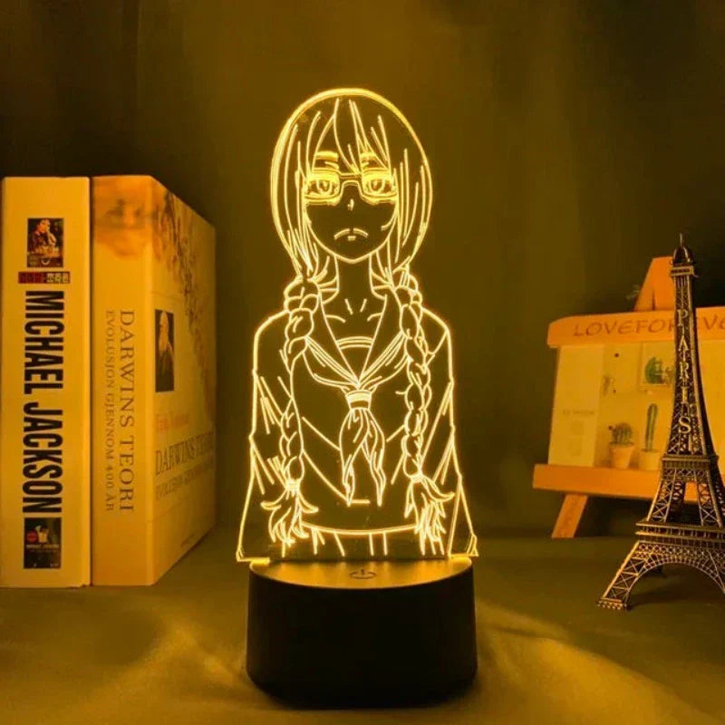 LumiAnime - 3D LED Nattlampa med Dimbar Belysning för Otaku Dekor