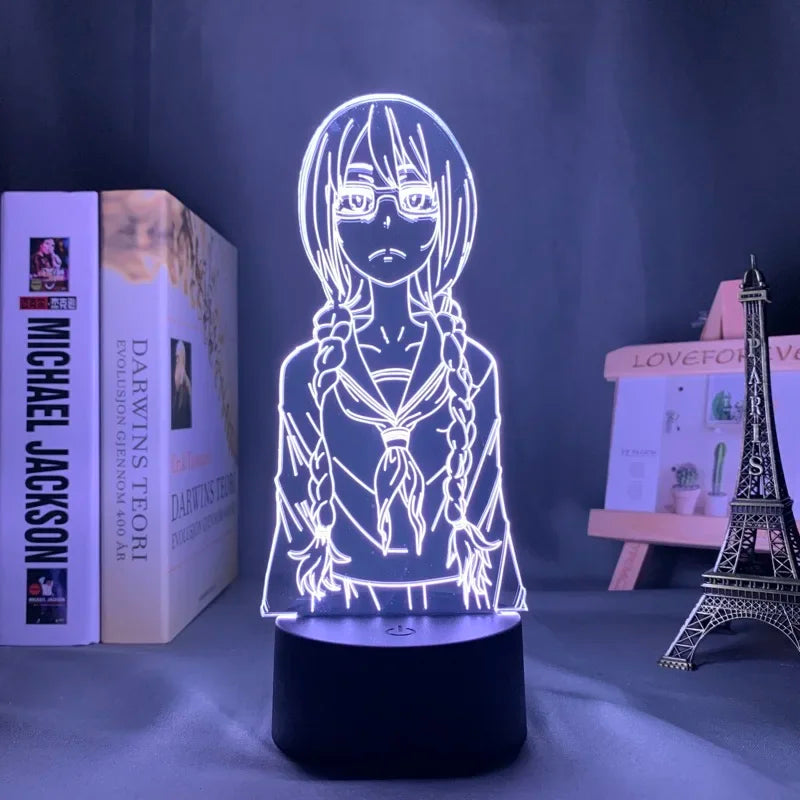 LumiAnime - 3D LED Nattlampa med Dimbar Belysning för Otaku Dekor
