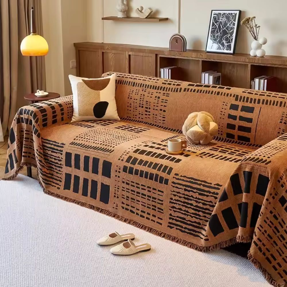 Savanna Geo Chenille Sofföverdrag