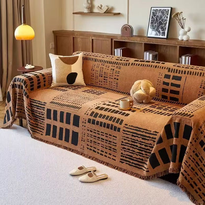 Savanna Geo Chenille Sofföverdrag