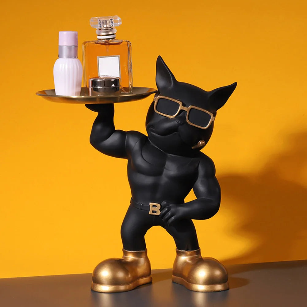 Chic Hund Figur - Lekfull & Stilig Dekor