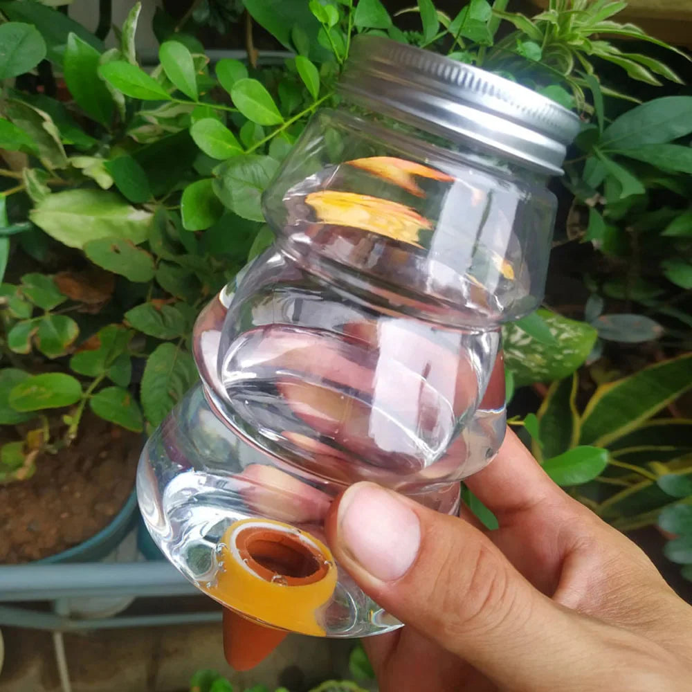 Carvallo Bewässerungssystem AquaPet GardenCare | Droppbevattning för rum- och trädgårdsväxter | 500ml | Älg, Träd & Björn Design