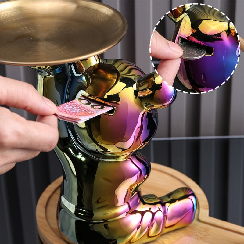 Carvallo – Stilig Multifunktionell Sparbössa med Lekfull Visning