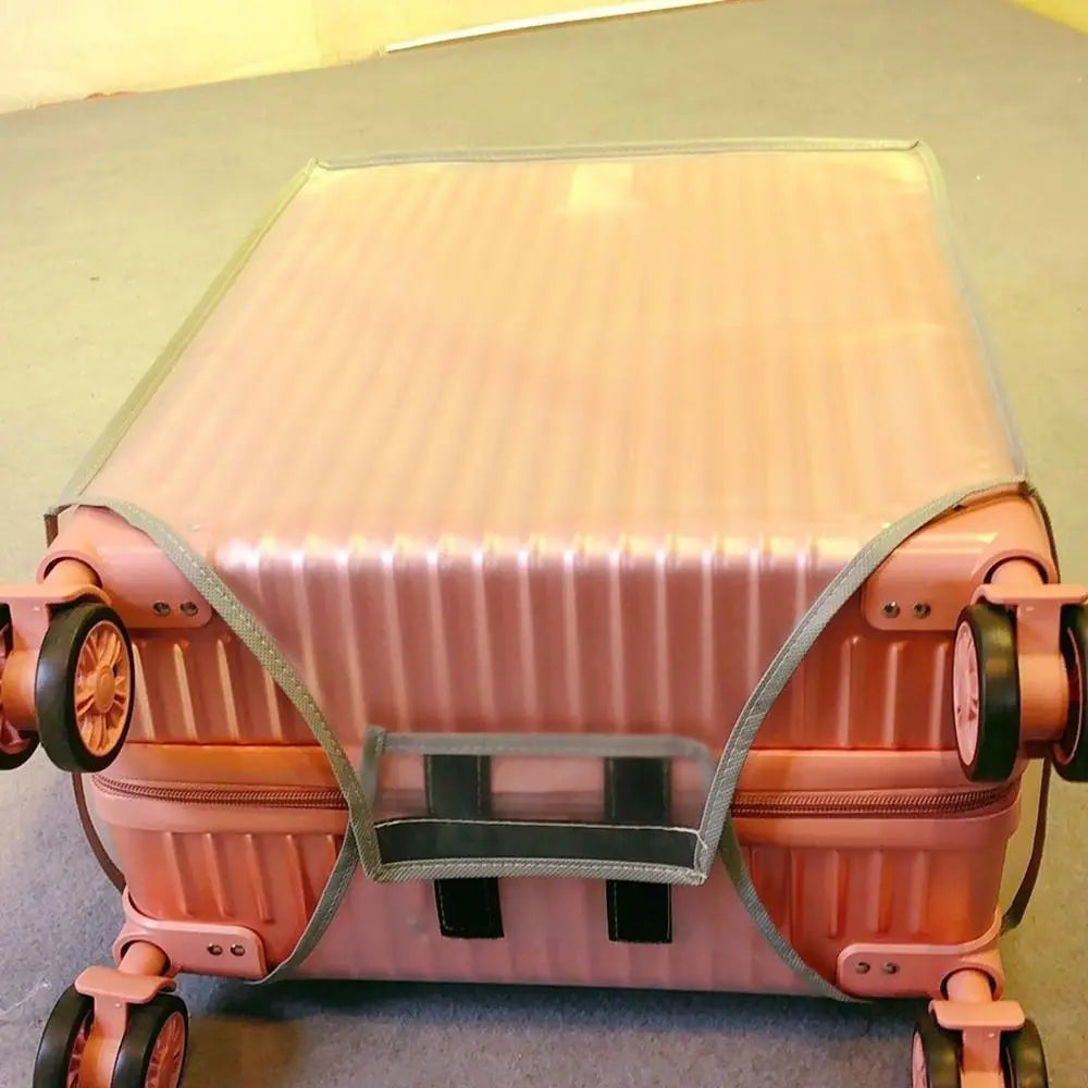 Carvallo Koffertäcke Transparent | Vattentät & Dammtät | Kofferskydd för 16–30 tum Trolleyer | Återanvändbar & Rivtålig