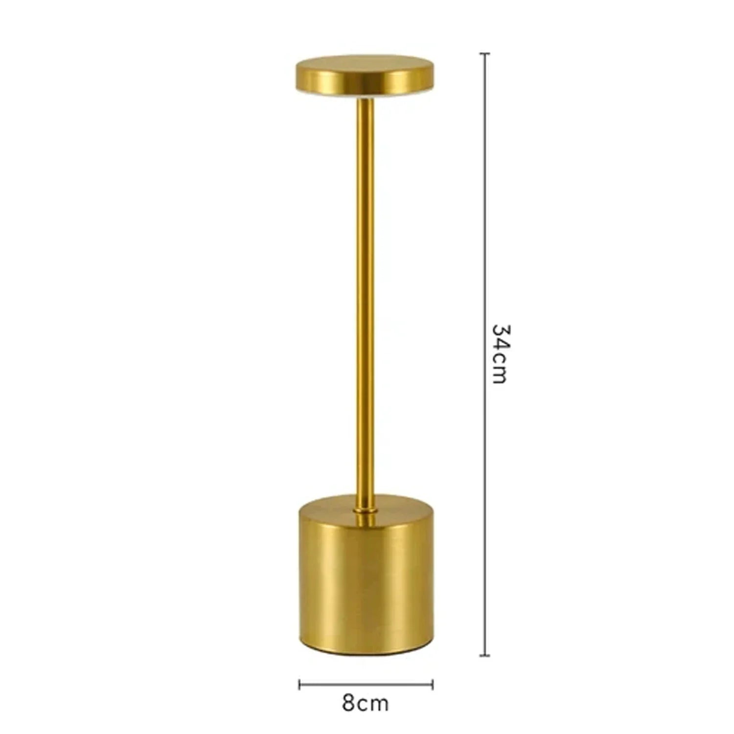 LumoTouch™ LED bordslampa | Trådlös &amp; Återuppladdningsbar | Touchsensor | 3-stegs dimmer | Modern aluminiumdesign