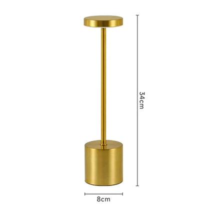 LumoTouch™ LED bordslampa | Trådlös &amp; Återuppladdningsbar | Touchsensor | 3-stegs dimmer | Modern aluminiumdesign