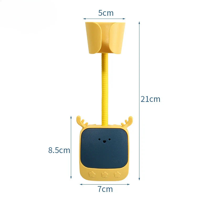 Carvallo Väggfäste för Hårtork | 180° Justerbar & Självhäftande | Universellt Fäste med Cartoon-design | 21 × 7 × 8,5 cm