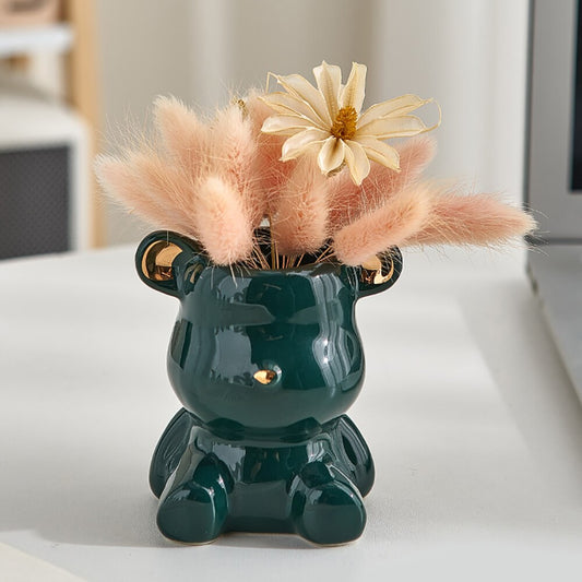 NordicBear - Legendariska keramiska björnvaser för att lägga till charm till vilket rum som helst