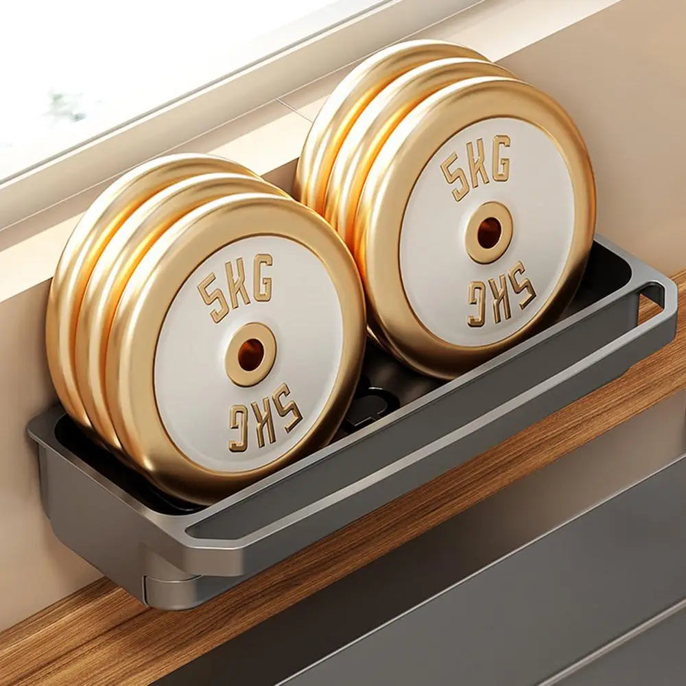 Carvallo Diskbänk Organizer | Avtorknings- & Förvaringshylla | Rutschförbättrad & självavvattnande | För svampar, trasor & tvål | 32 × 11 cm