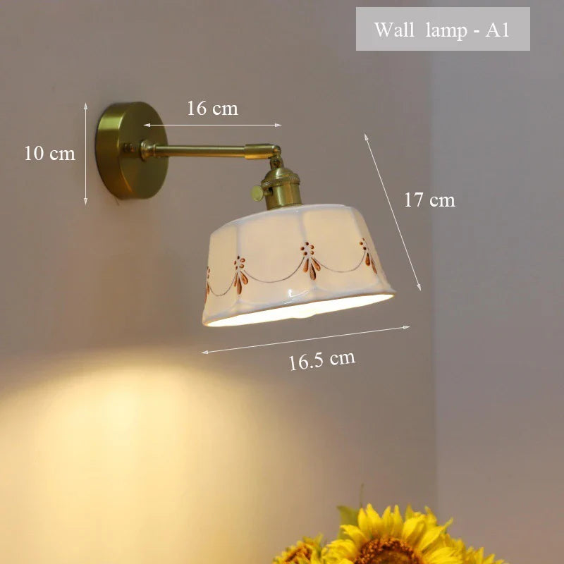 ZenGlow - Japansk Retro Vägglampa med Dragströmbrytare