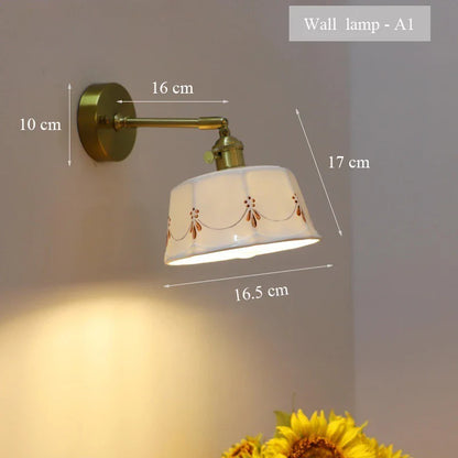 ZenGlow - Japansk Retro Vägglampa med Dragströmbrytare