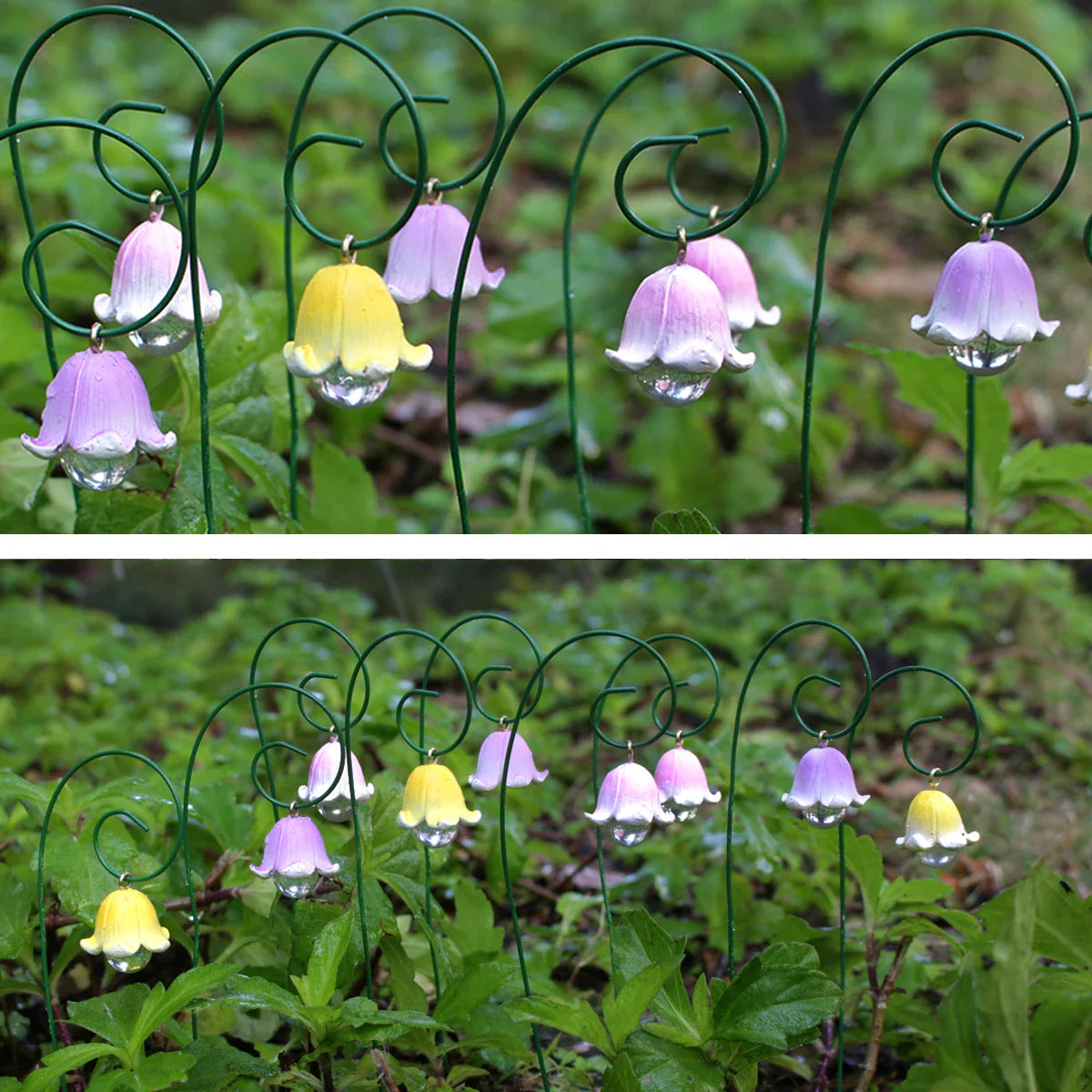 Carvallo Ewige Kungsängslilja | 9-delat Feodags-Dekorationsset | Miniatyrfigurer för Krukväxter, Bonsai & DIY-Landskap