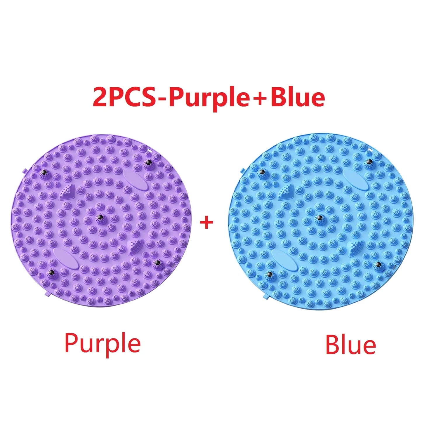 Carvallo StepBalance fotmassage akupressur fotmassage-matta 35 cm | Magnetisk & Bärbar | För avkoppling & muskelstimulering | 1 eller 2 stycken