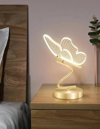 LichtVlinder - Lyxig Fjäril Bordslampa med LED Belysning