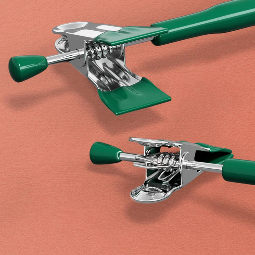 Carvallo rostfria stångklädhängare med klämmor | Justerbar & halkfri | För kjolar, byxor & underkläder | Platsbesparande & sömlös