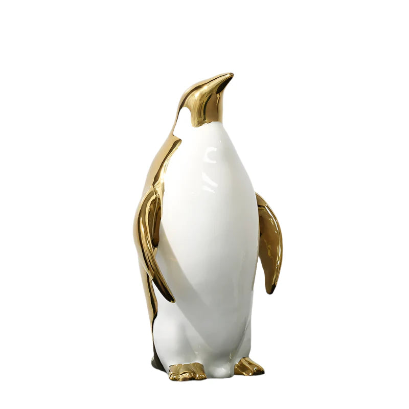 NordiCoast – Elegant pingvinskulptur med slät finish för lyxig och modern inredning