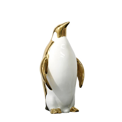 NordiCoast – Elegant pingvinskulptur med slät finish för lyxig och modern inredning