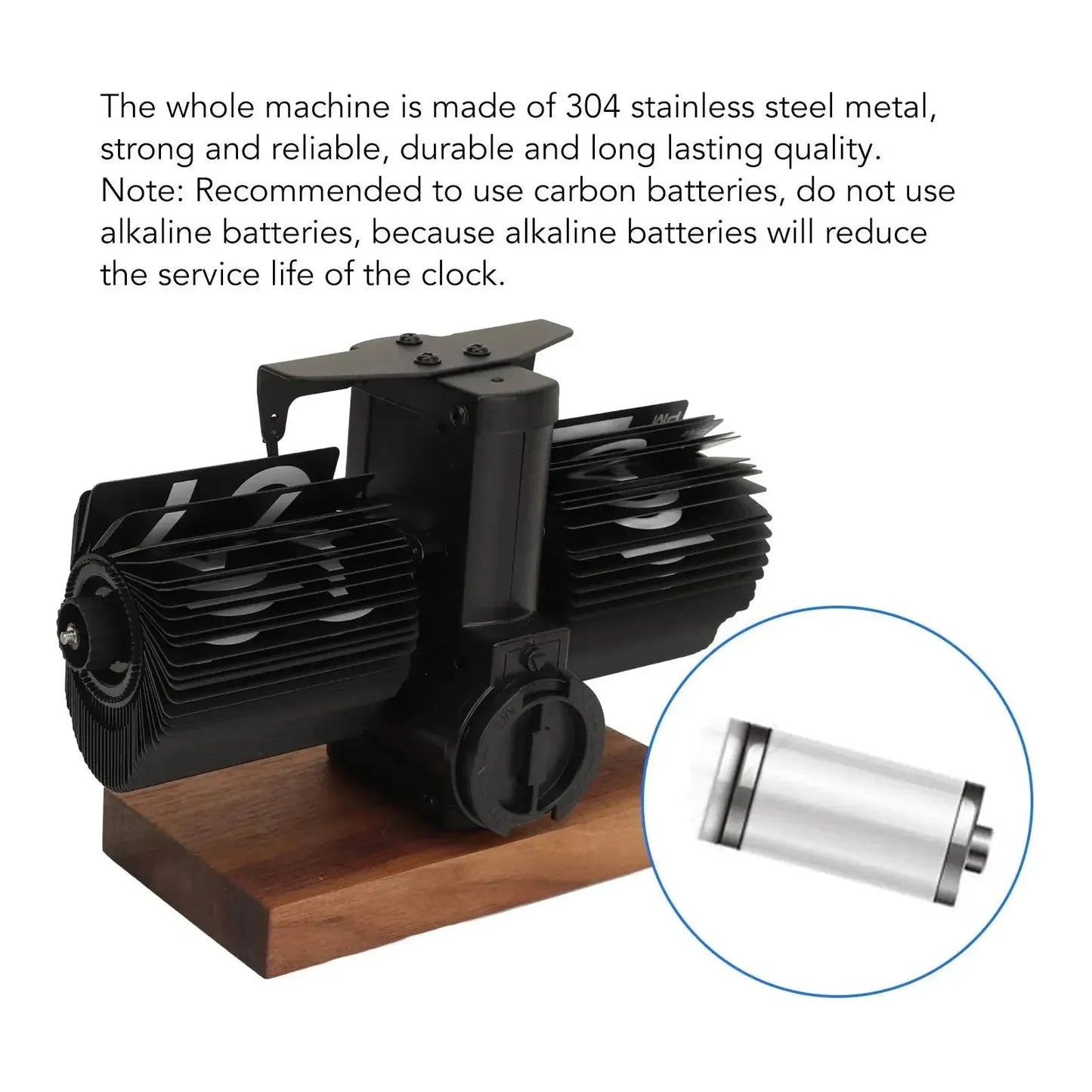 RetroFlip Klocka - Vintage Automatisk Digital Flip Page Klocka