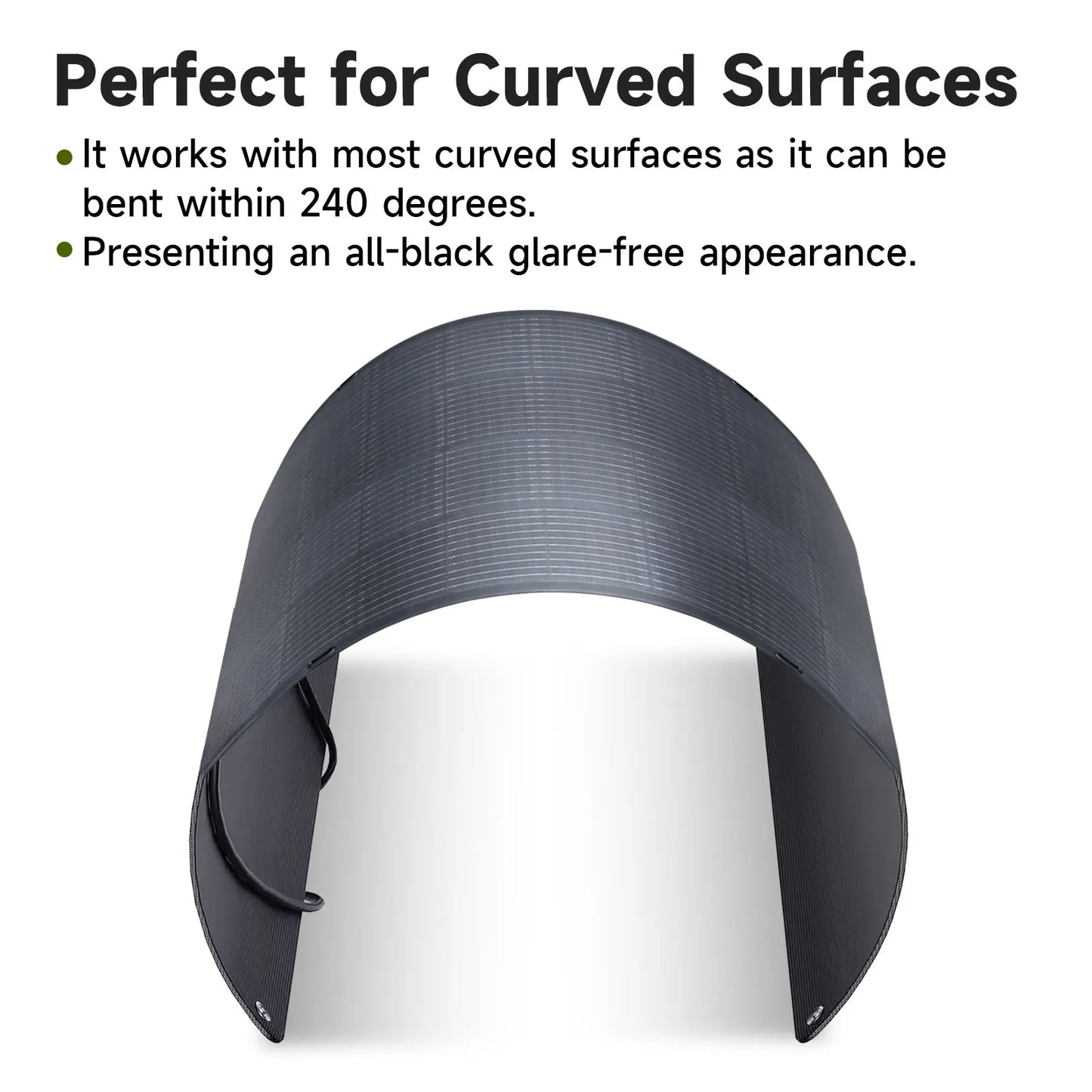 Carvallo Solpanel SunWave Pro | 100 W / 200 W | IP68 Vattentät | Ultralätt & Flexibel | För Balkong, Husbil & Off-Grid