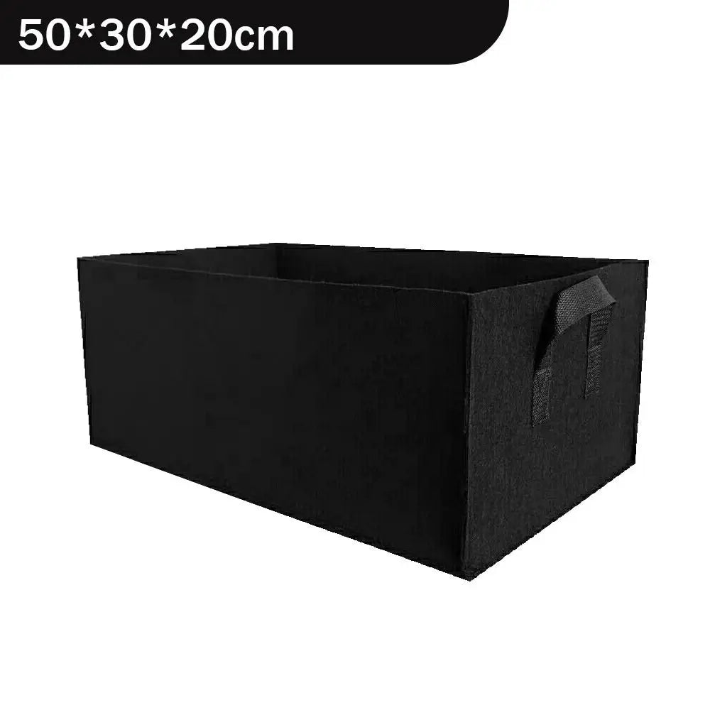 Carvallo Växtväska | Rektangulär växtpåse av nonwoven-material | Med handtag och dränering | För grönsaker, blommor och örter