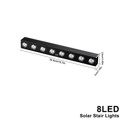 Carvallo LumiFence Solarlampor | 4-pack LED utomhuslampor | IP54 Väderbeständig | Aluminium | För Trädgård, Staket &amp; Terrass