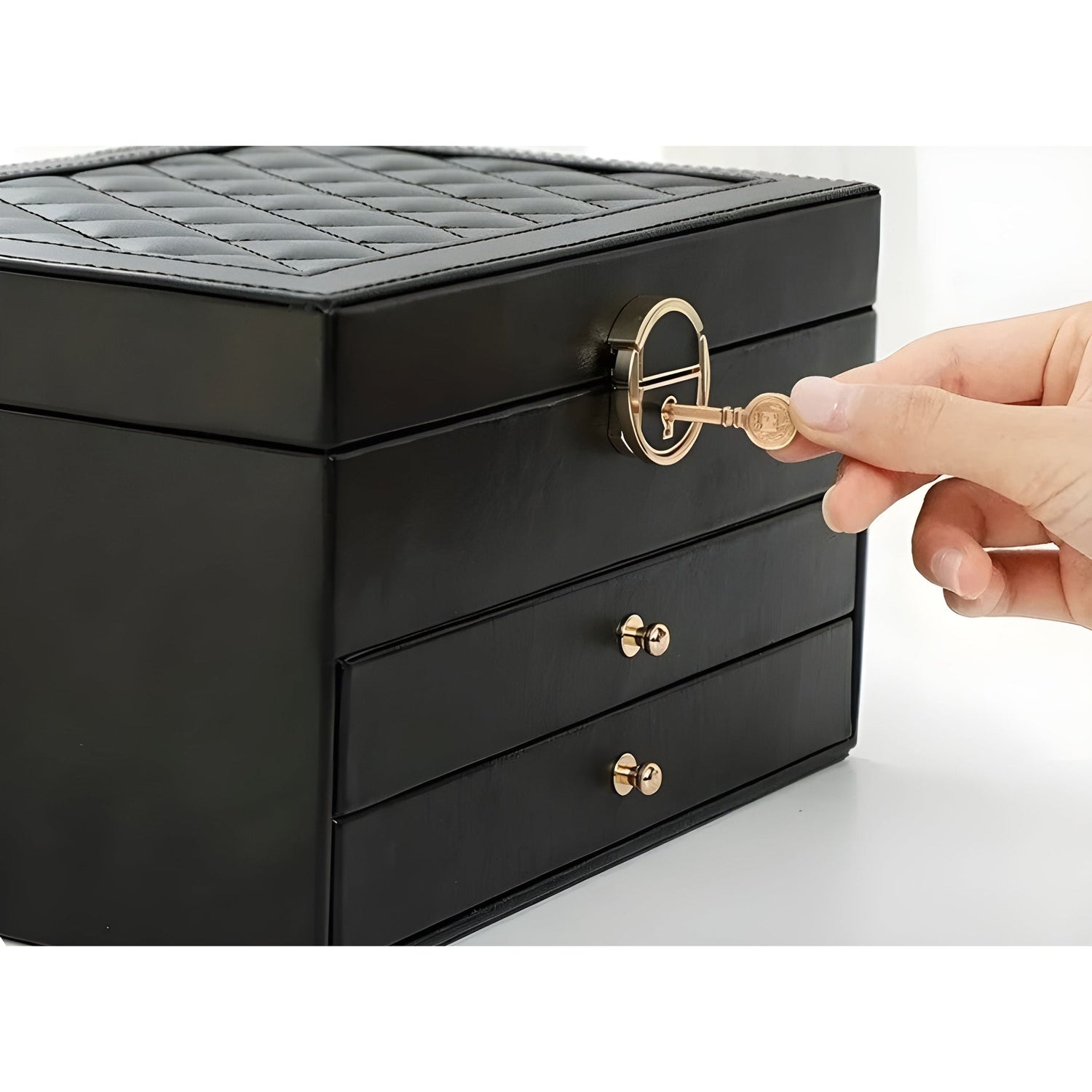 DiamondKeep Box - Elegant tre-lagers smyckeslåda