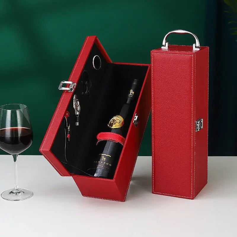 Lyxig Vinlåda - Stilig Förvaring för Vin och Tillbehör