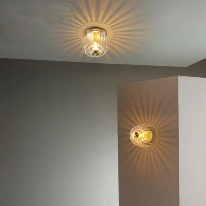 BauhausLicht - Glas Vägglampa Med E14 Fattning För Vardagsrum och Hall