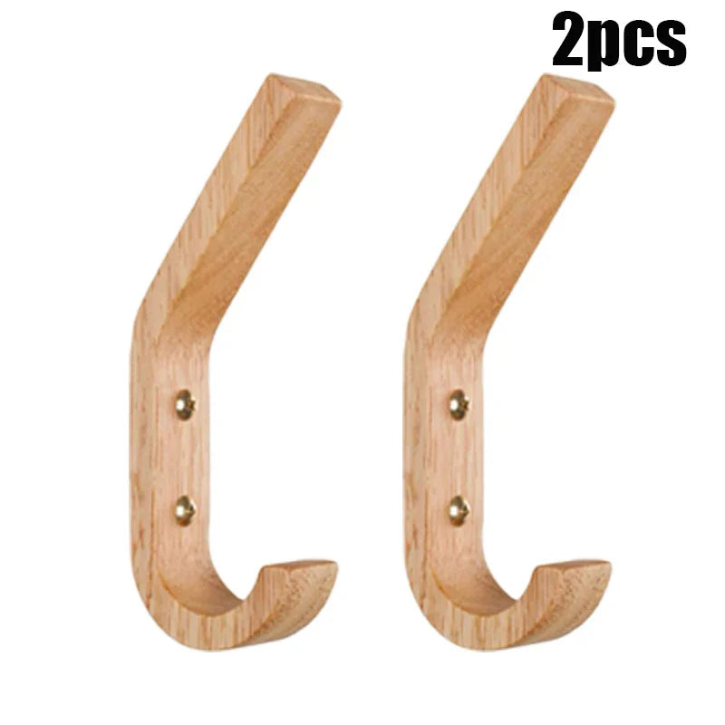 Carvallo Set Naturivo | 2/4 stück | Väggmonterad & Dekorativ | Massivträ | För jackor, nycklar, väskor & accessoarer