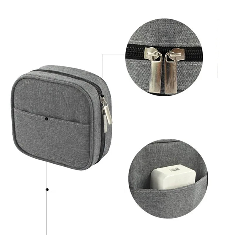 Carvallo MiniPack Mini Kabel- & Gadget-Organizer | Vattentät förvaringsväska | För laddare, hörlurar & adaptrar | Kompakt & bärbar