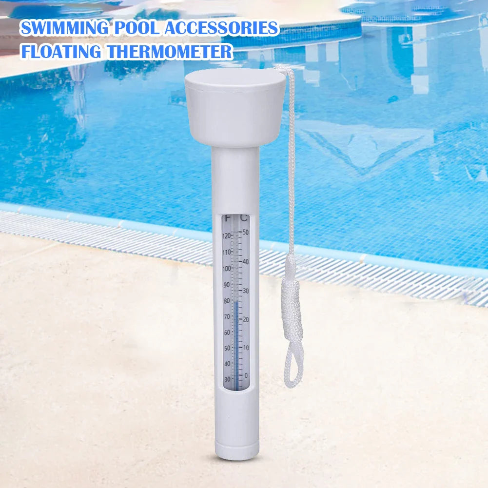 Carvallo Poolthermometer | Flytande vattentermometer 0–50 °C | För pool, bubbelpool, spa & badhus | Vattentålig & lättläst