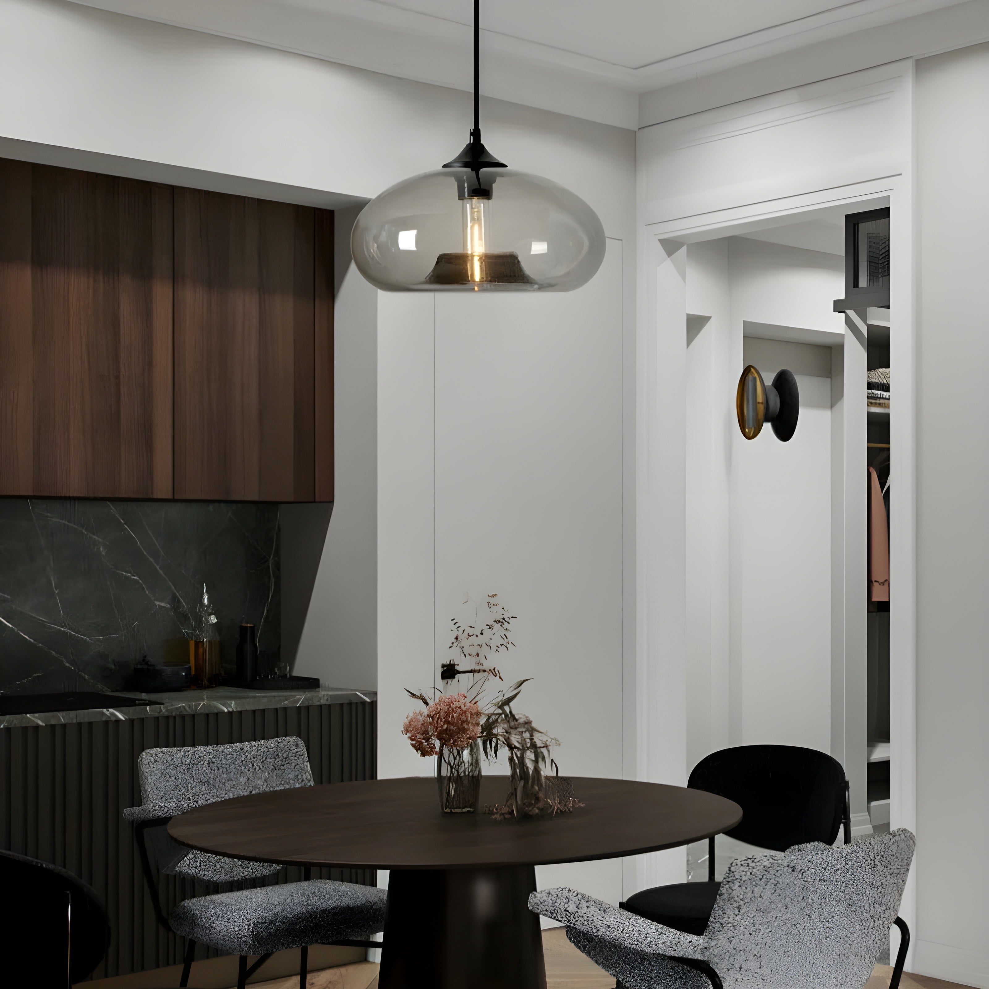 Glaspendellampa – Elegant design och varmt ljus | Perfekt för vardagsrum och matplats