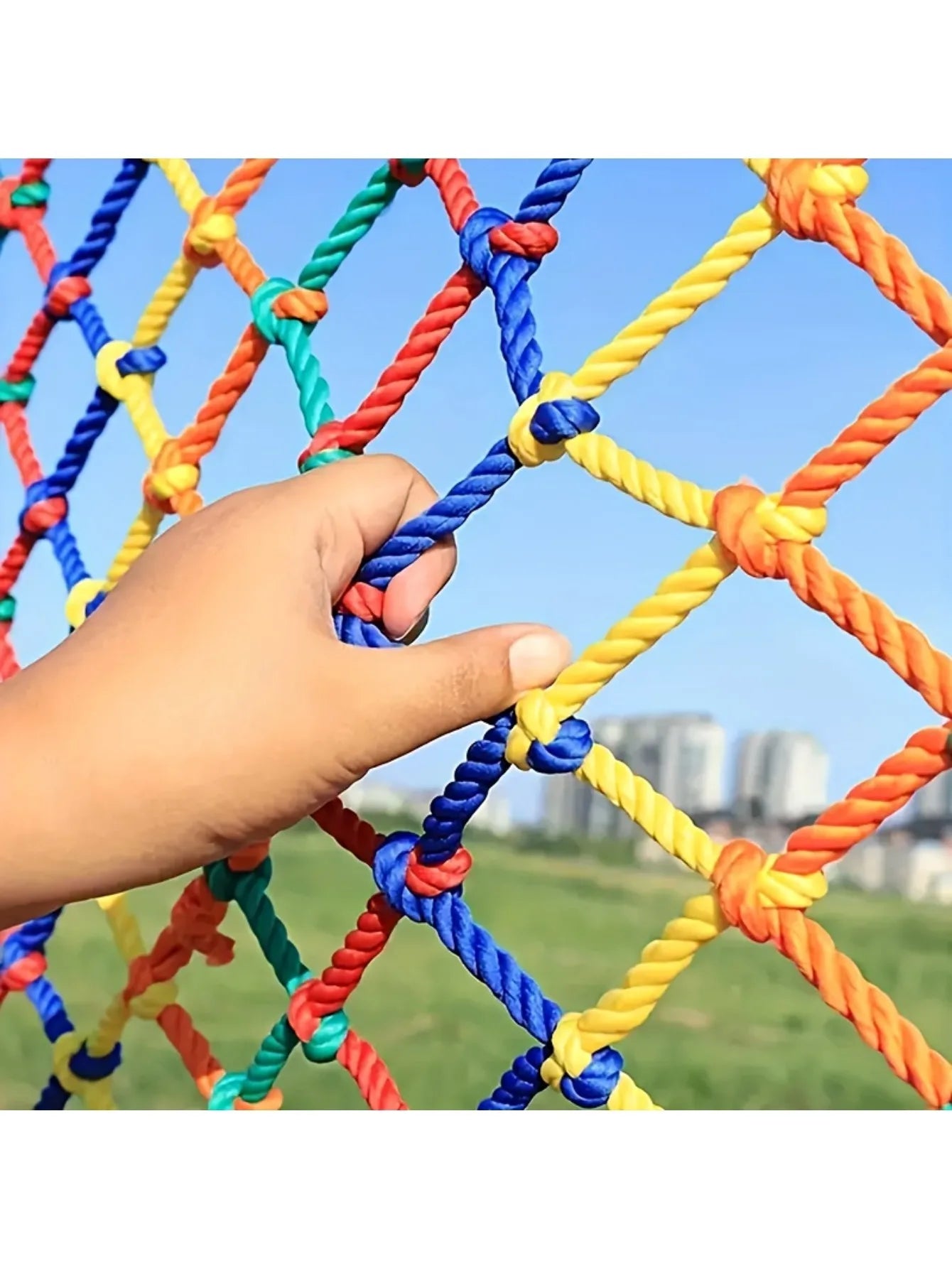 Carvallo Ranknetz Färggart Klatternät för Växter | Robust Trädgårdsnät för Ärtor & Bönor | Dekor- & Klätterhjälp | Väderbeständig