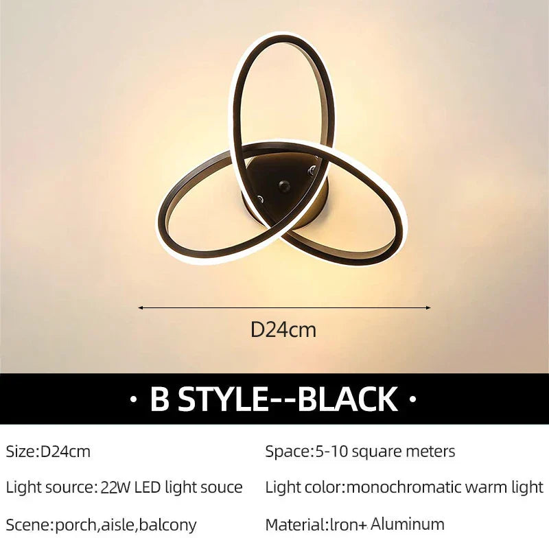 LuxeLED - Modern Taklampa för Sovrum och Vardagsrum