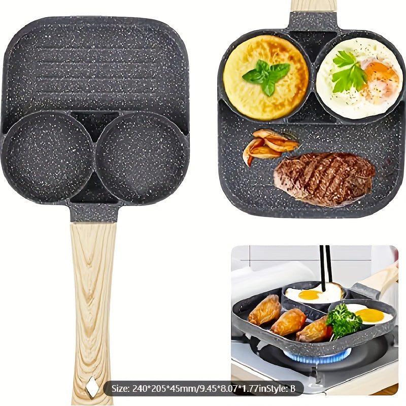 3 i 1 Non Stick Stekpanna - Allt i En Panna