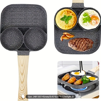 3 i 1 Non Stick Stekpanna - Allt i En Panna