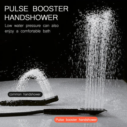 Bravur Dual | Svart duscharmatur i mässing med bidetfunktion och hylla