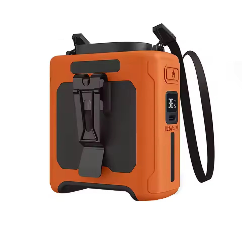 Royaleva 6000mAh Utomhus Bärbar Midje Fläkt för Kall Luft