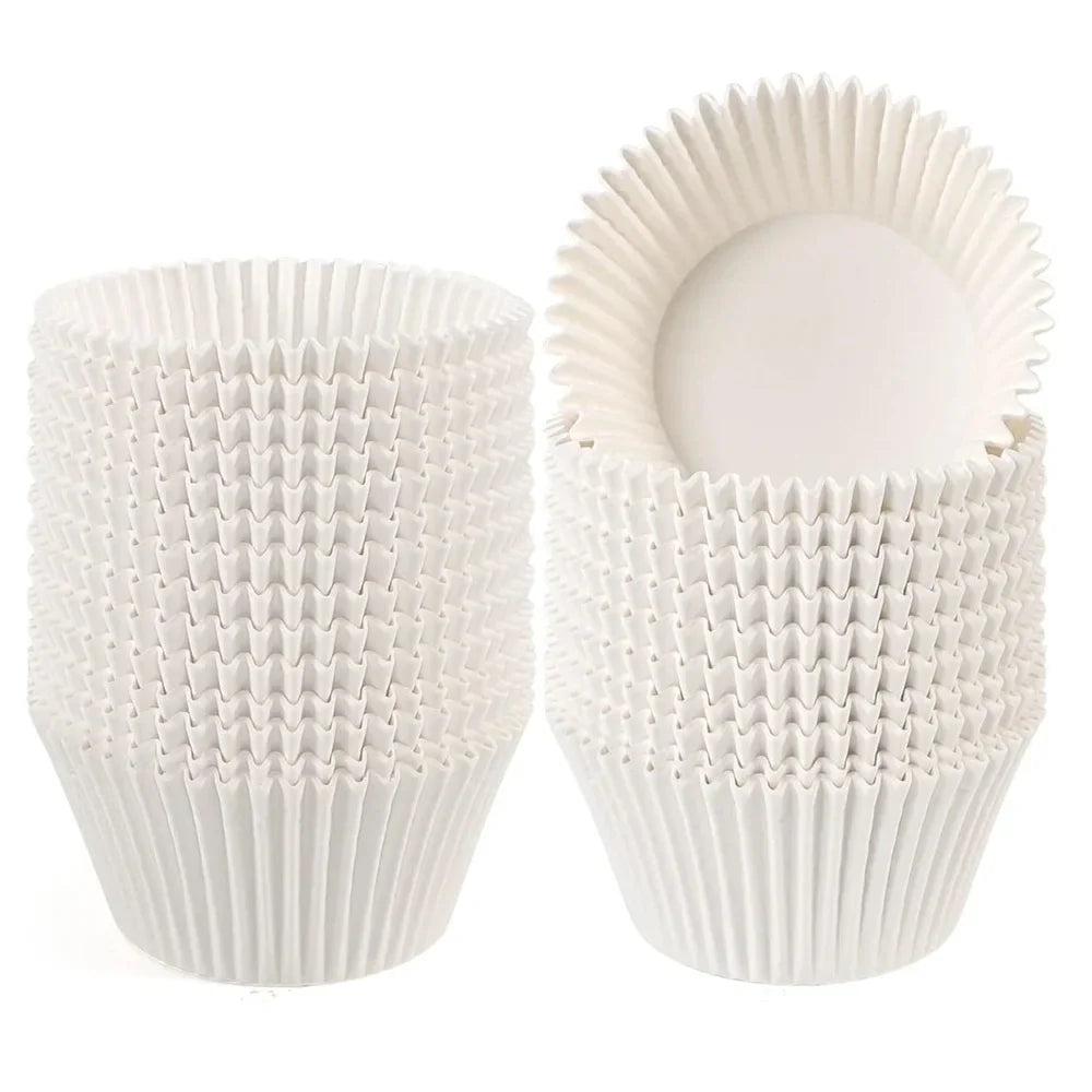 Carvallo Pappersformar BakePure 200-set | Non-stick & Fritts | För muffins & cupcakes | Ugns- & mikrovågssäker | Livsmedelsäkert