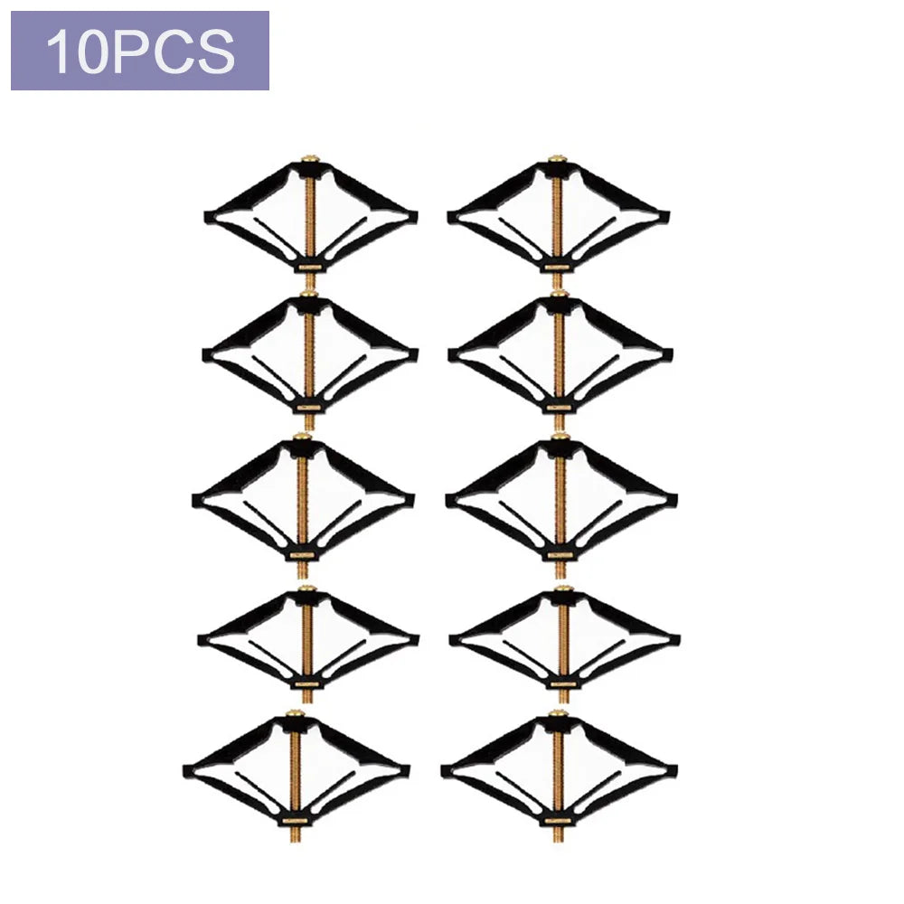 Carvallo ProMount Väggbrytarkit | För 86×86 mm brytarkassetter | Snabbmontering med stödstänger – 6-pack/10-pack