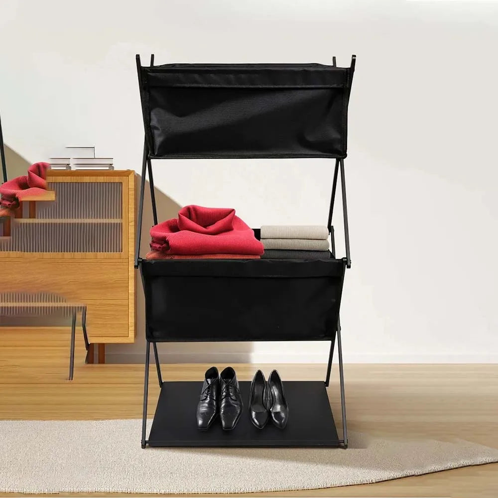 Carvallo Fällbart Campingregal | 3 Nivåer | Bärbar & Mångsidig | Perfekt för Picknick & Utomhus