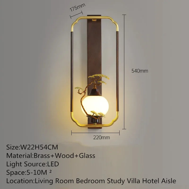 MessingLuxe - Tidsenlig Vägglampa