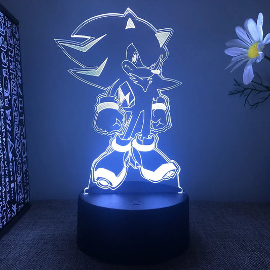 Sonic LED-lampa - Lekfull belysning för spelare